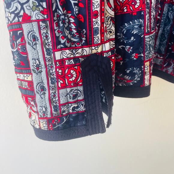 Quilted floral reversible open lite quilted jacket no label A+++ - Picture 10 of 10